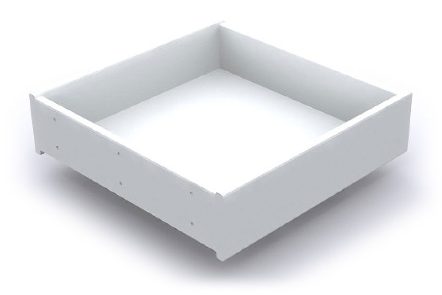 Dekorschubkasten Dekorschubkasten in weiß mit dezenter Schattierung